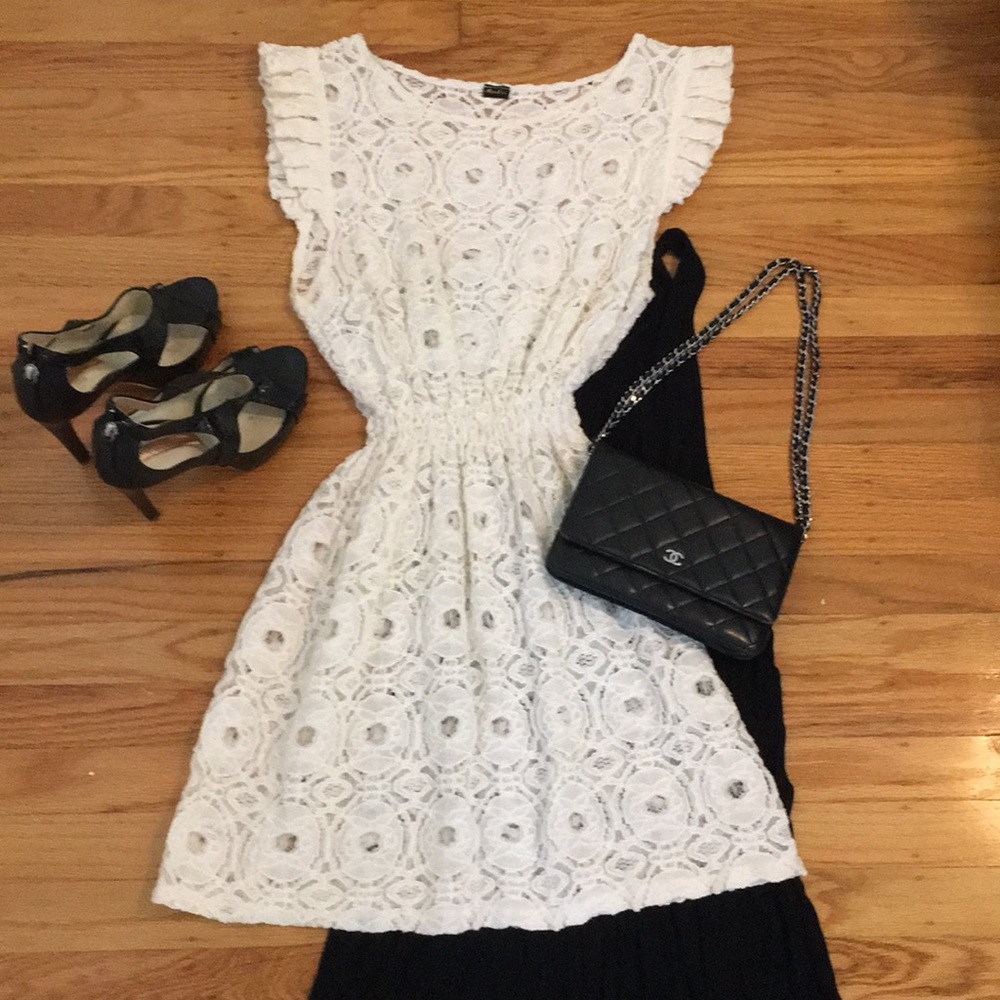 Minkie London from TopShop off white dress